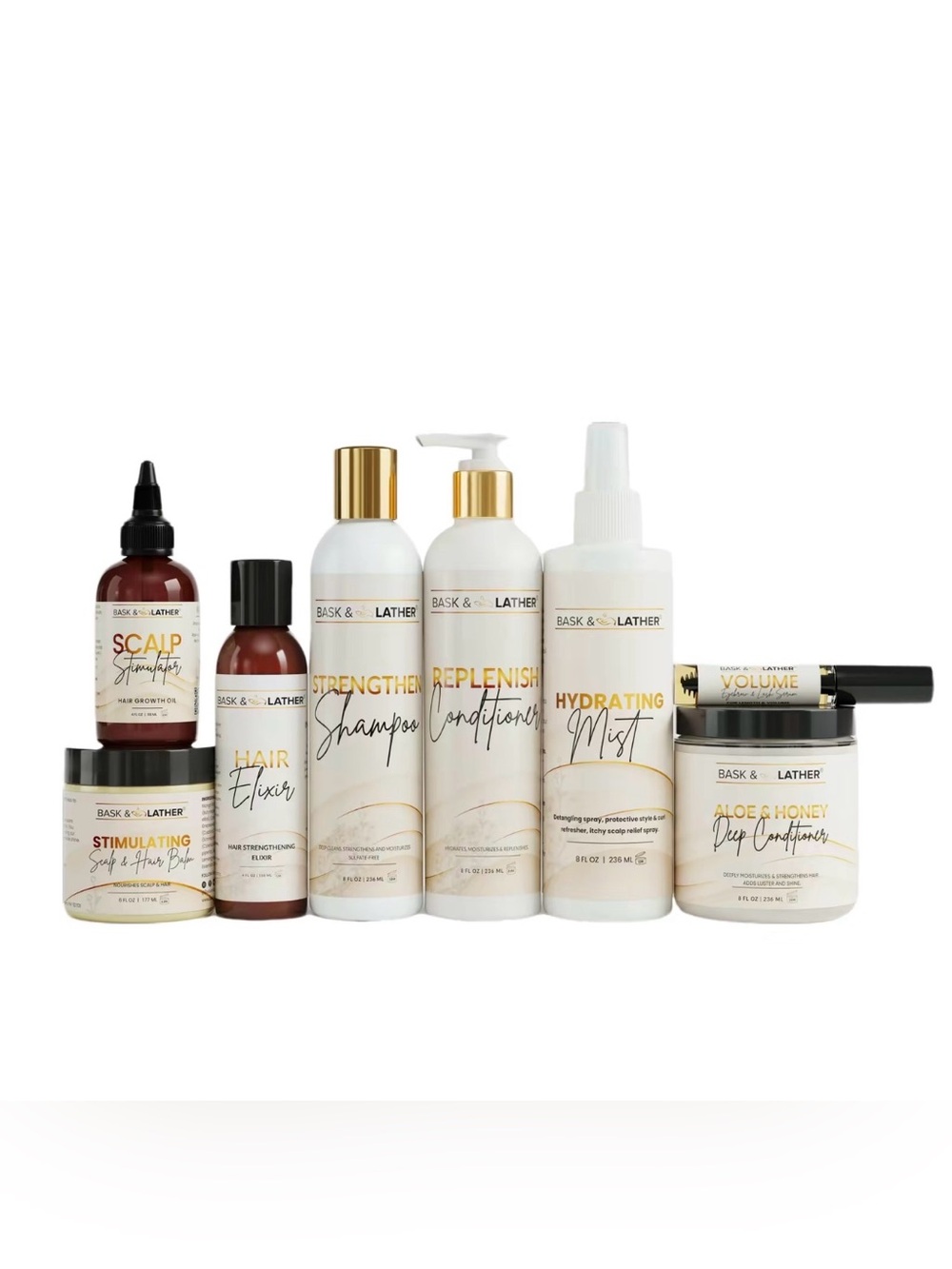 Bask & Lather Ultimate Healthy Hair Care Bundle
